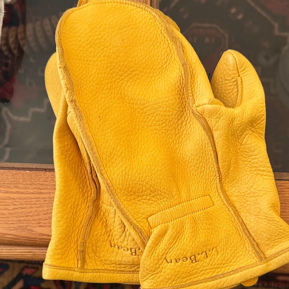 LLBean nubuck leather gloves Men’s S/M